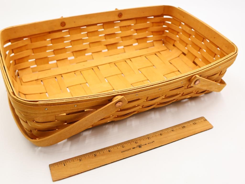 1979 Longaberger Basket with Antique Apothecary and Ball Jars - 13