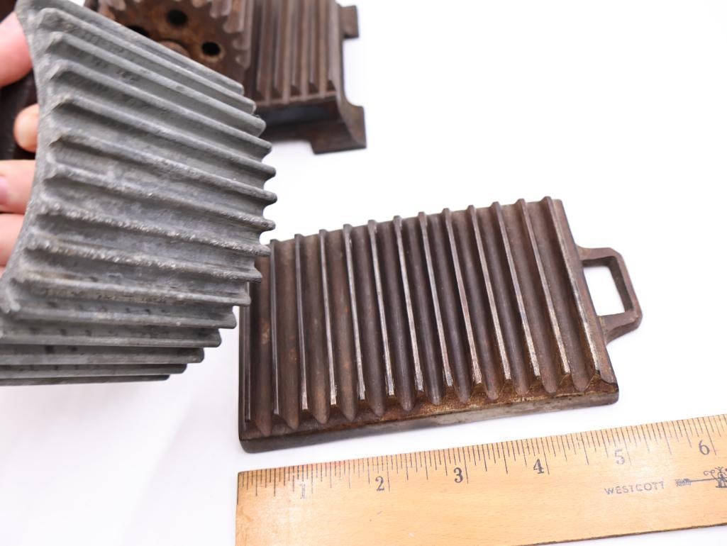 Antique Cast Iron Fluting and Pleating Irons - 7