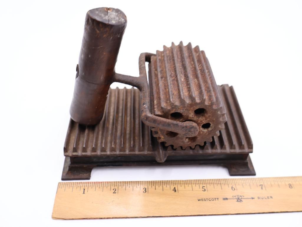 Antique Cast Iron Fluting and Pleating Irons - 9