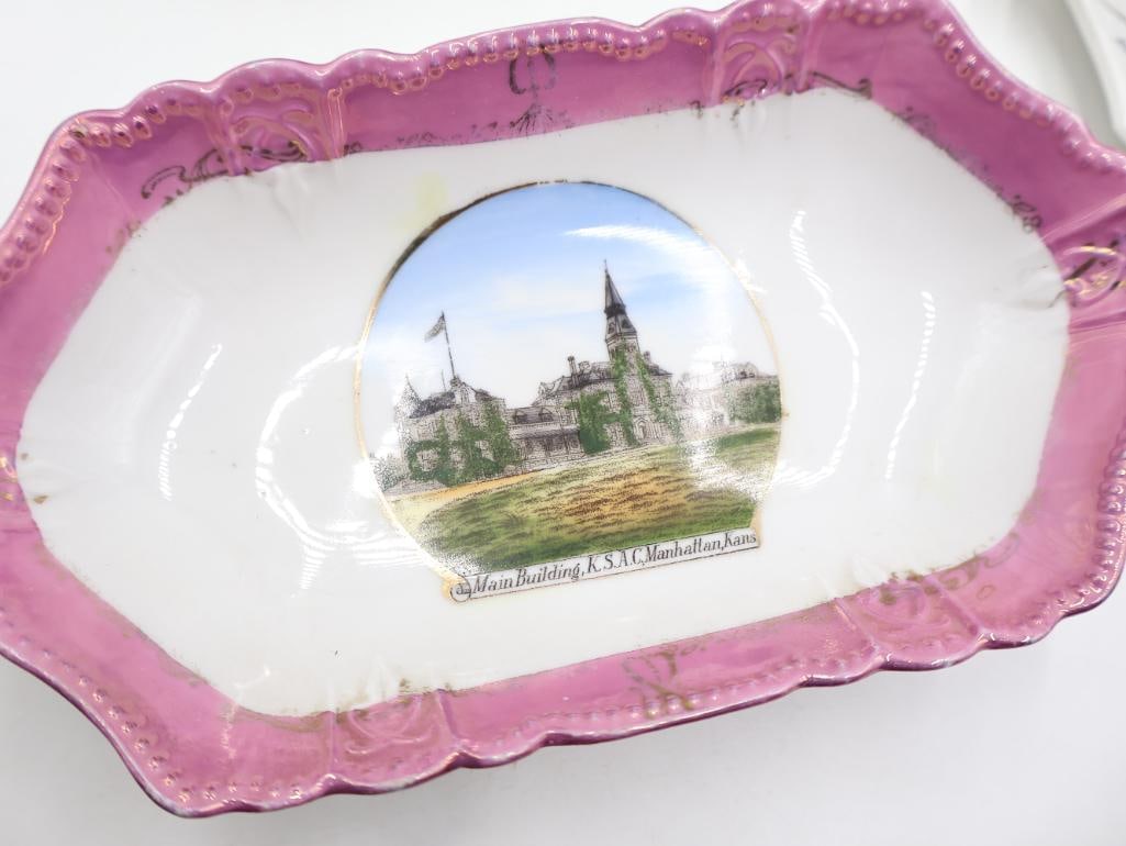 Antique Porcelain Souvenir Ware Collection Scenic Buildings and Landmarks - 10