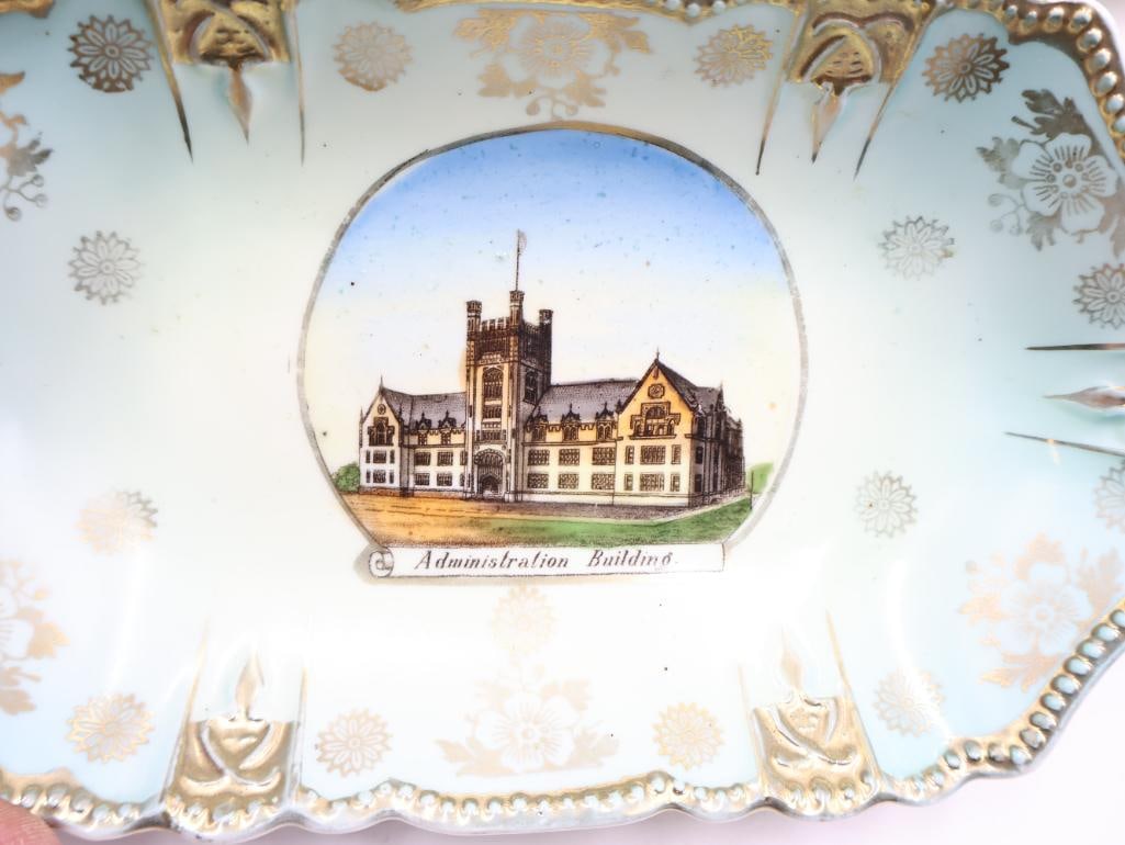 Antique Porcelain Souvenir Ware Collection Scenic Buildings and Landmarks - 3