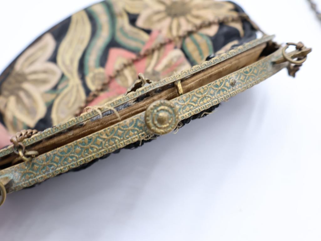 Pair of Antique Beaded and Embroidered Evening Purses - 10