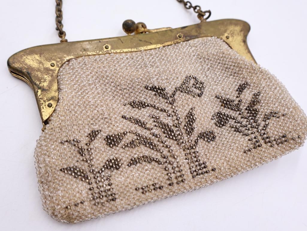 Pair of Antique Beaded and Embroidered Evening Purses - 13