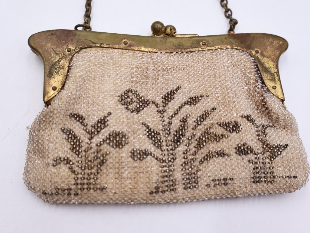 Pair of Antique Beaded and Embroidered Evening Purses - 14