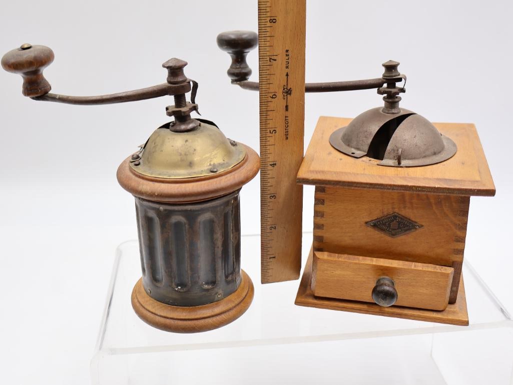 Two Antique Coffee Grinders and Roasters - 5