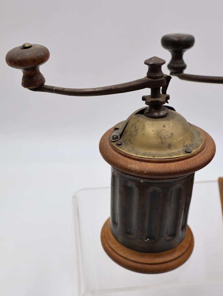 Two Antique Coffee Grinders and Roasters - 6