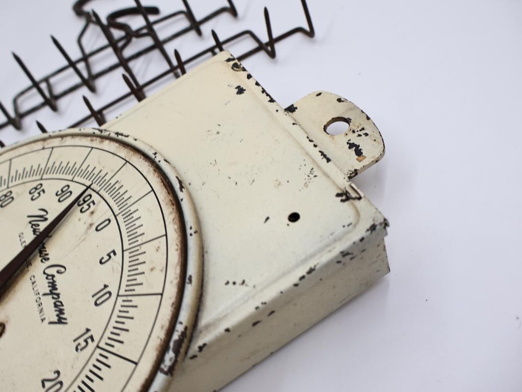 Vintage Kitchen and General Store Scales, Trivets and Rack - 8