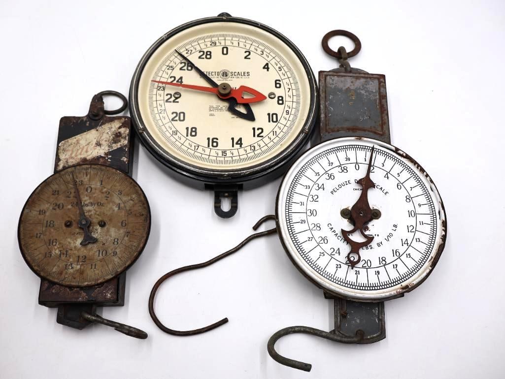 3 Antique & Vintage Hanging Produce Scales Detecto and Pelouze (1 of 17)