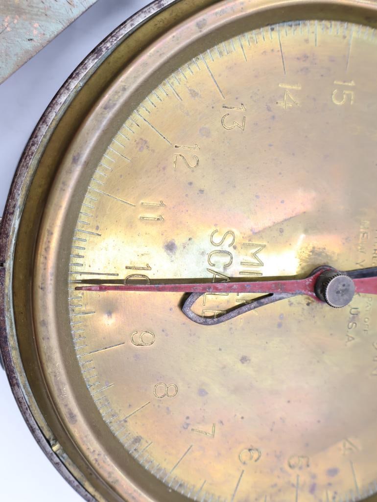 3 Vintage Hanging Dairy and Utility Scales Chatillon and Forschner - 4