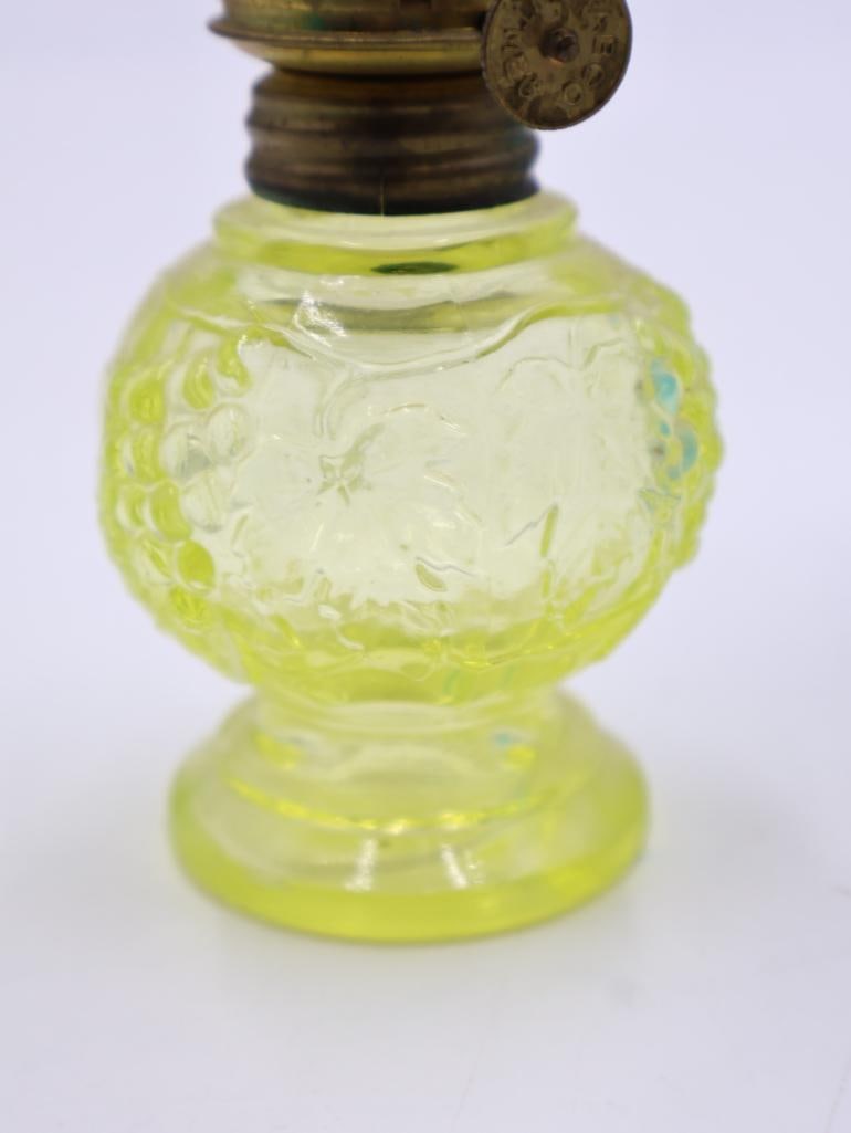 Vintage Uranium Mini Oil Lamp and Blue Fairy Lamp - 7