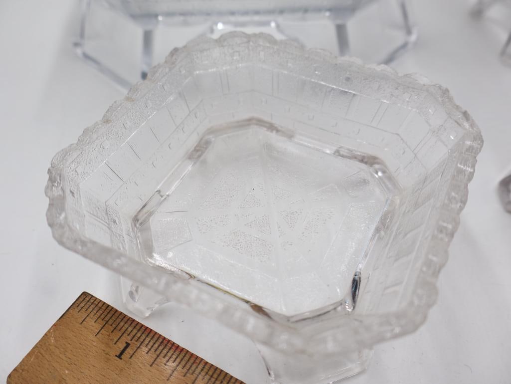 Antique EAPG Clear Pressed Glass Tableware Collection - 4