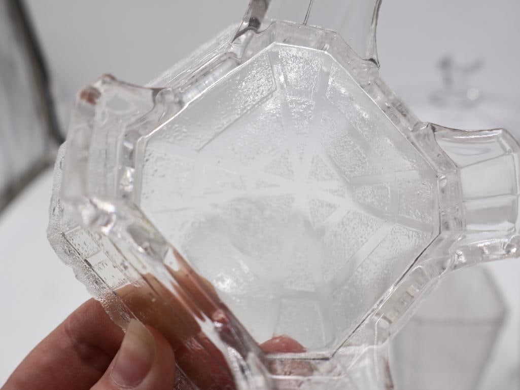 Antique EAPG Clear Pressed Glass Tableware Collection - 5