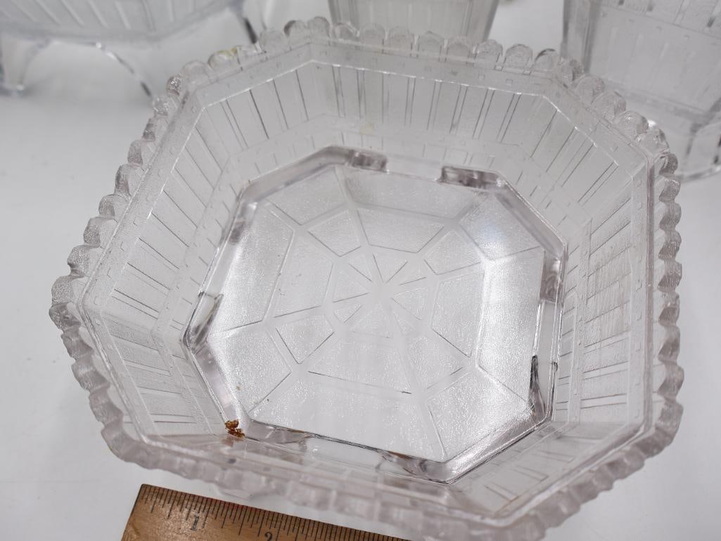 Antique EAPG Clear Pressed Glass Tableware Collection - 7