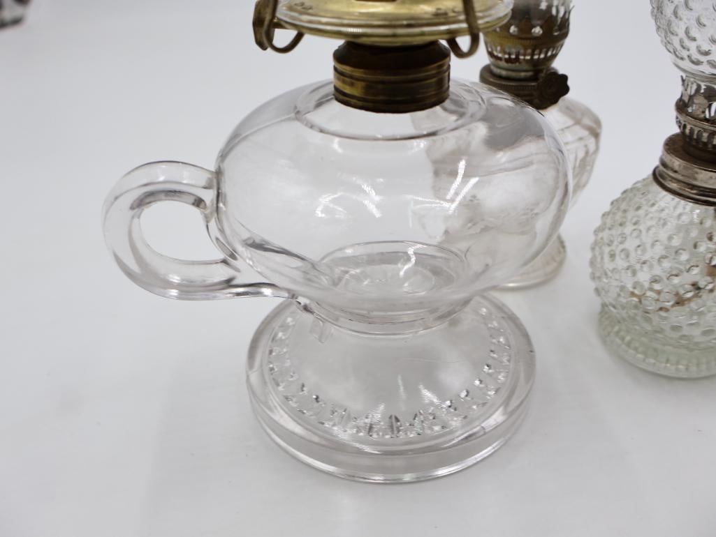 Glass Kerosene Oil Lamps Finger and Miniature Lamps - 3