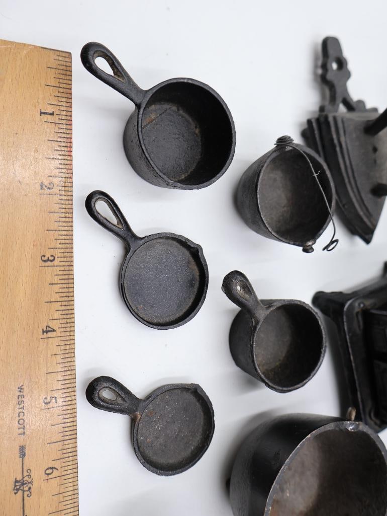 Antique Miniature Cast Iron Toy Stove Collection - 3