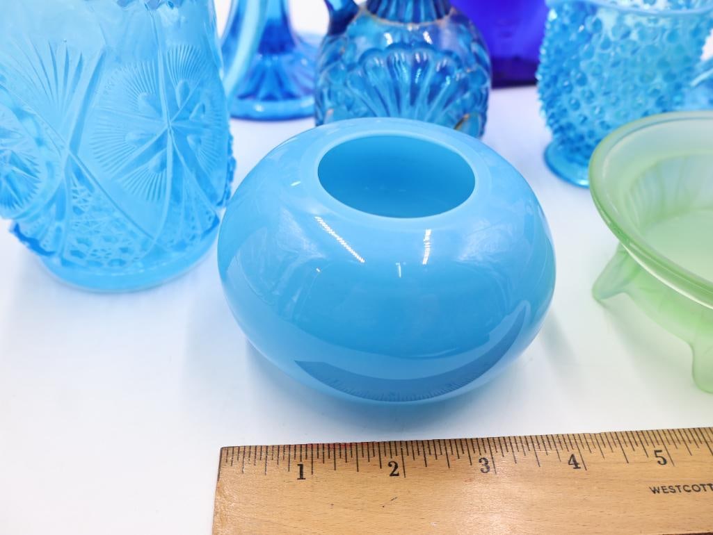 Pressed Glass Pitchers, Goblets, Cruets and Vases - 3