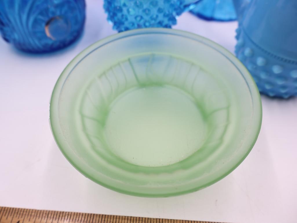 Pressed Glass Pitchers, Goblets, Cruets and Vases - 6