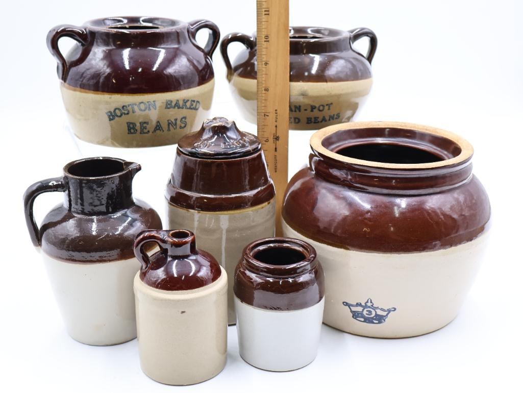 Stoneware Crocks, Bean Pots and Jugs - 2