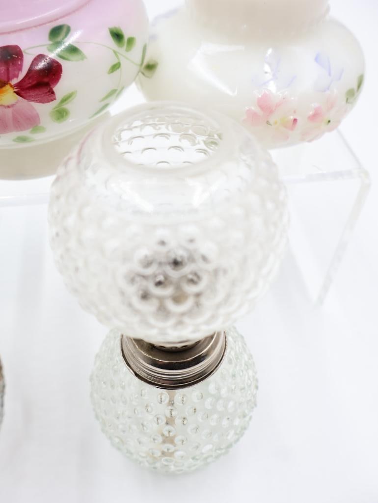 Collection of 5 Vintage Glass Oil Lamps - 7