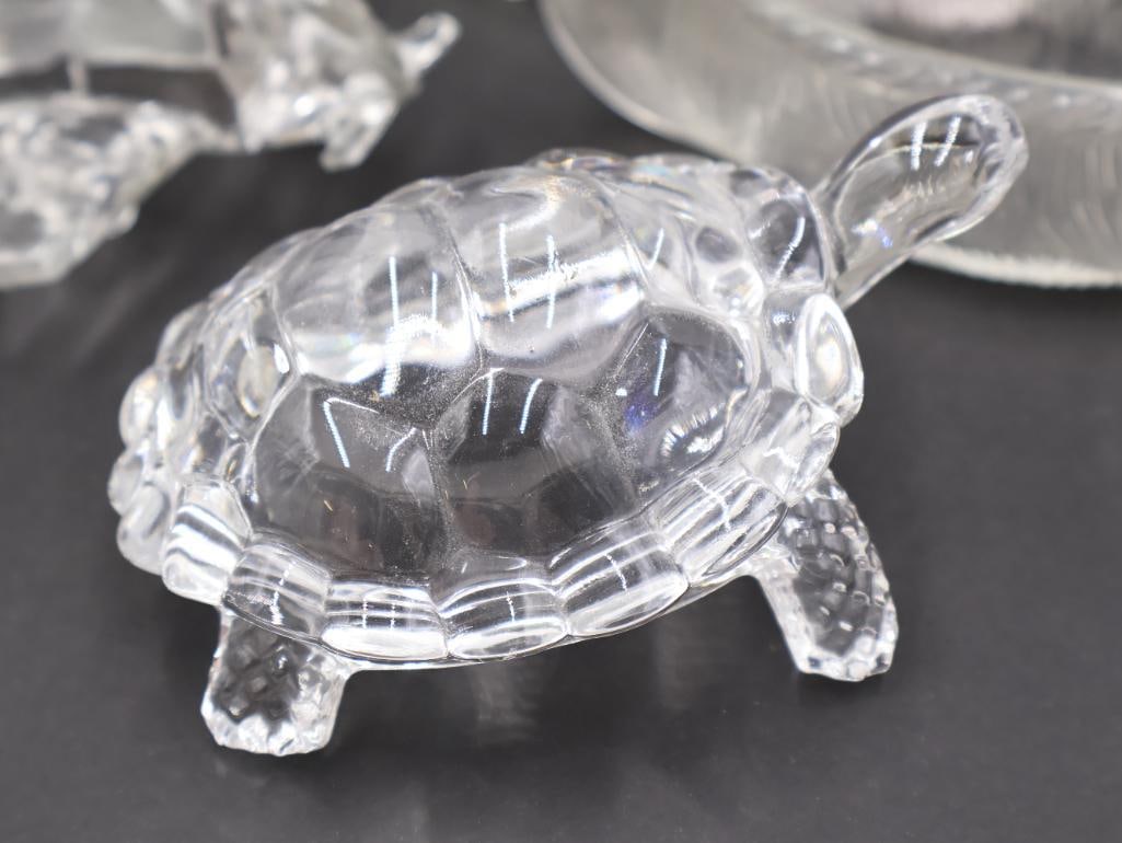 Collection of Vintage Glass Creatures and Transportation - 4