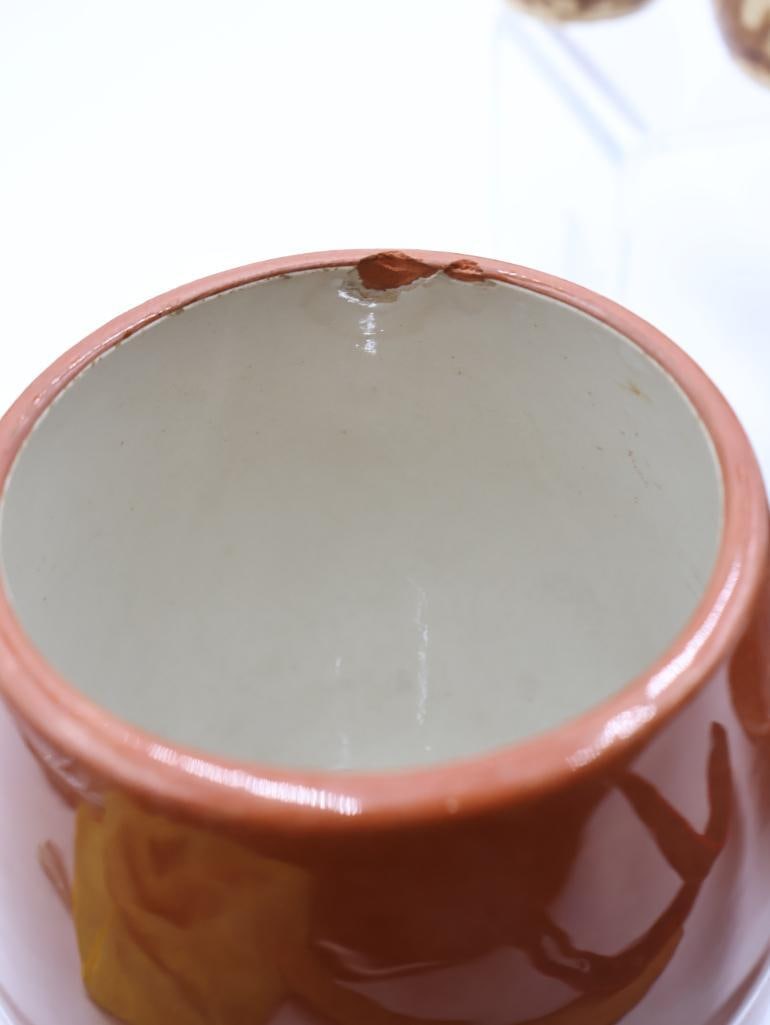 Vintage Spongeware and Rockingham Glaze Pottery Lot - 7