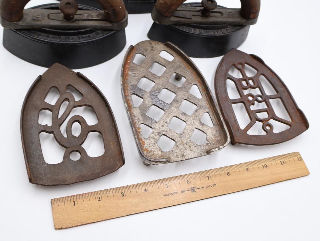 Antique Cast Iron Sad Iron Lot - 2