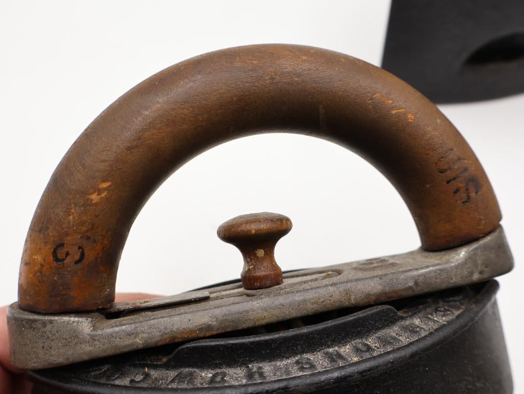 Antique Cast Iron Sad Iron Lot - 6