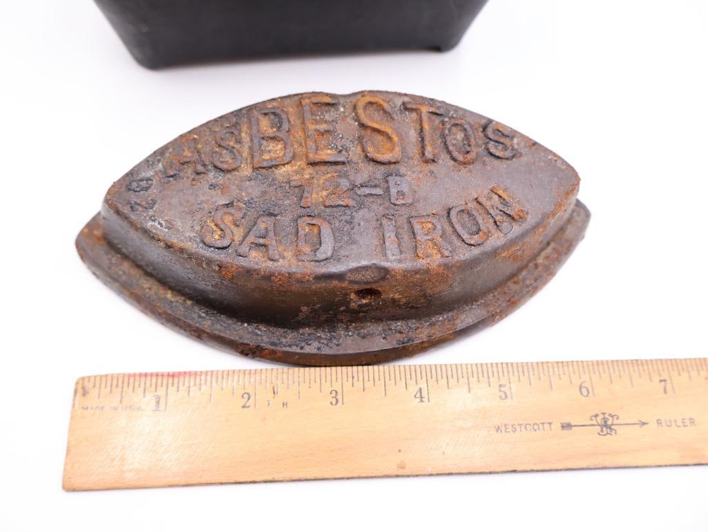 Antique Cleveland Foundry Co. kerosene sad iron heater stove - 6