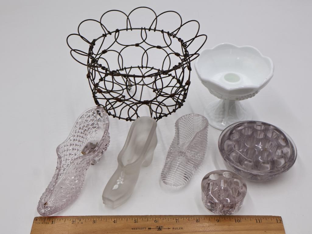 Antique Purple Tone Glass and More - 3