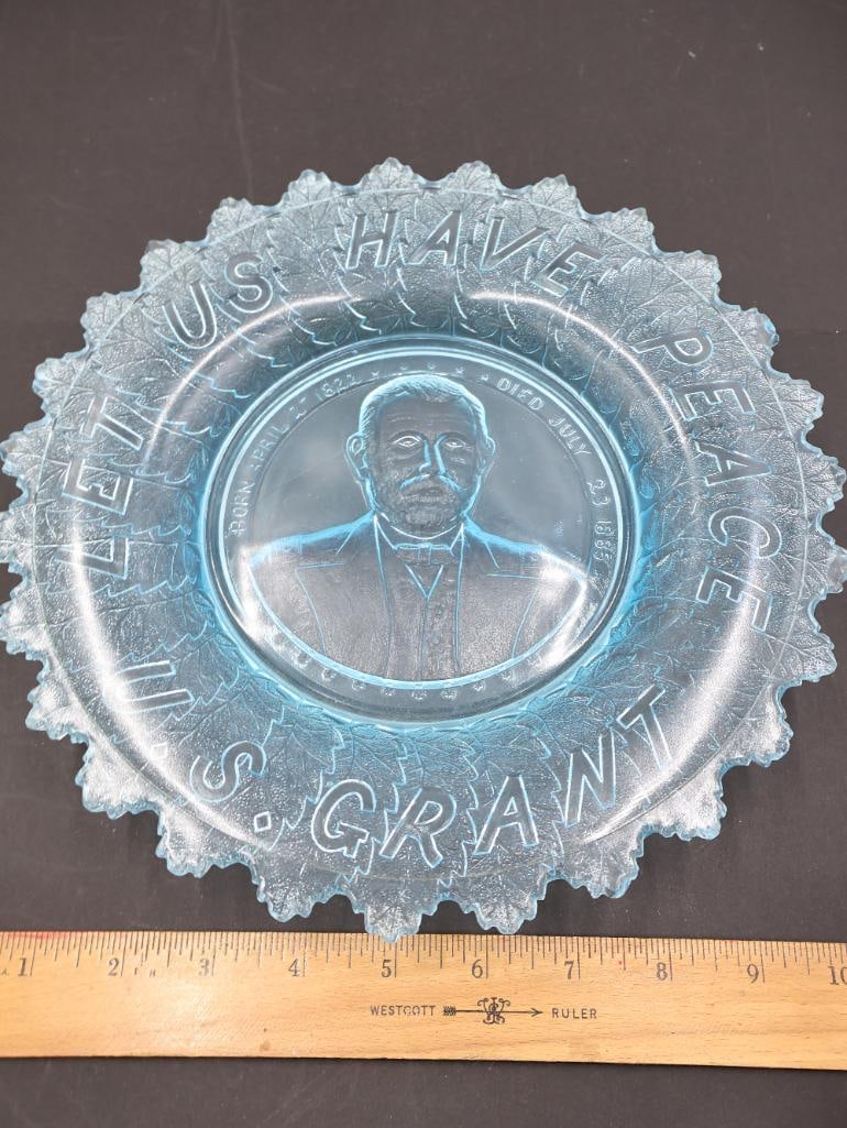 Antique EAPG Presidents and American History Plates - 13