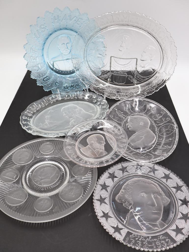 Antique EAPG Presidents and American History Plates (1 of 14)
