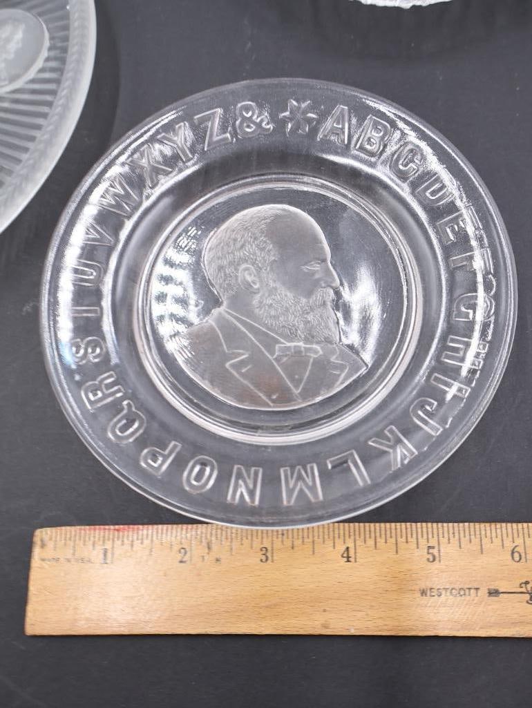 Antique EAPG Presidents and American History Plates - 4