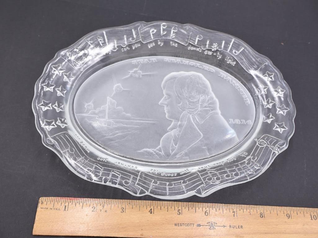 Antique EAPG Presidents and American History Plates - 9