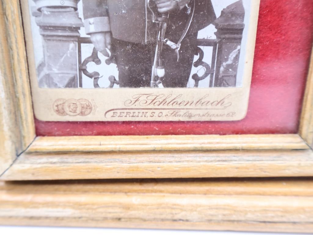 Antique Military Cabinet Card and Framed Victorian Ephemera - 4