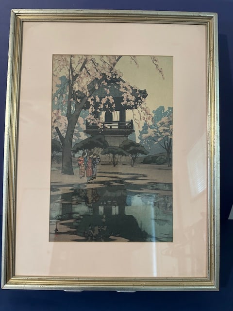 "Yoshida, Hiroshi (1876 - 1950) In a Temple Yard (Shoro) | Showa period, 20th century " (1 of 6)