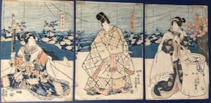 Utagawa Kunisada (1786-1864), Triptych print (1 of 5)