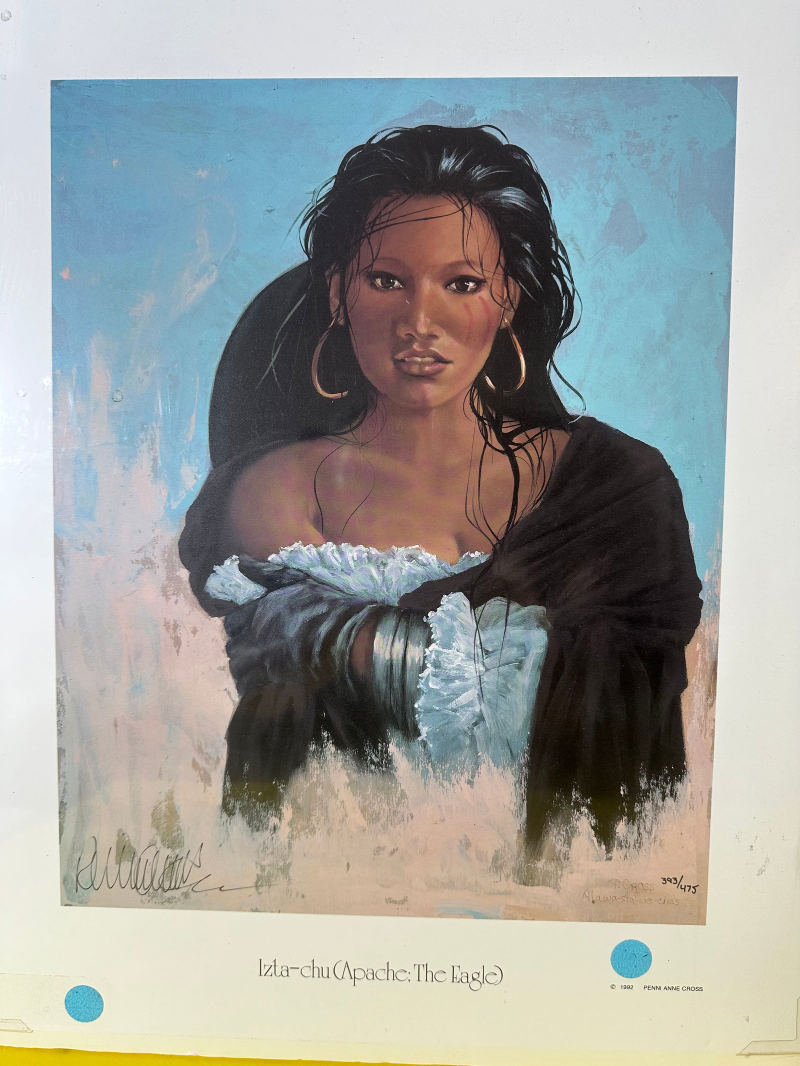 Utagawa Hiroshige(1797~1858) Japanese Woodblock Print, Evening Snow (1 of 9)