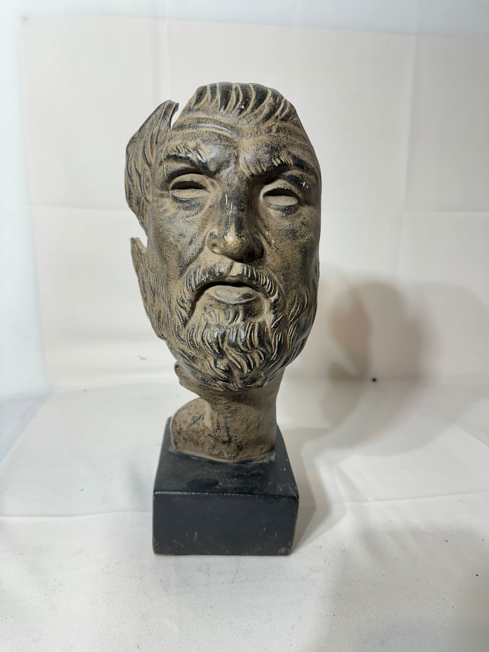 Homer's Death Mask Cast Iron: Size H: 15 1/2” inch, W: 7”