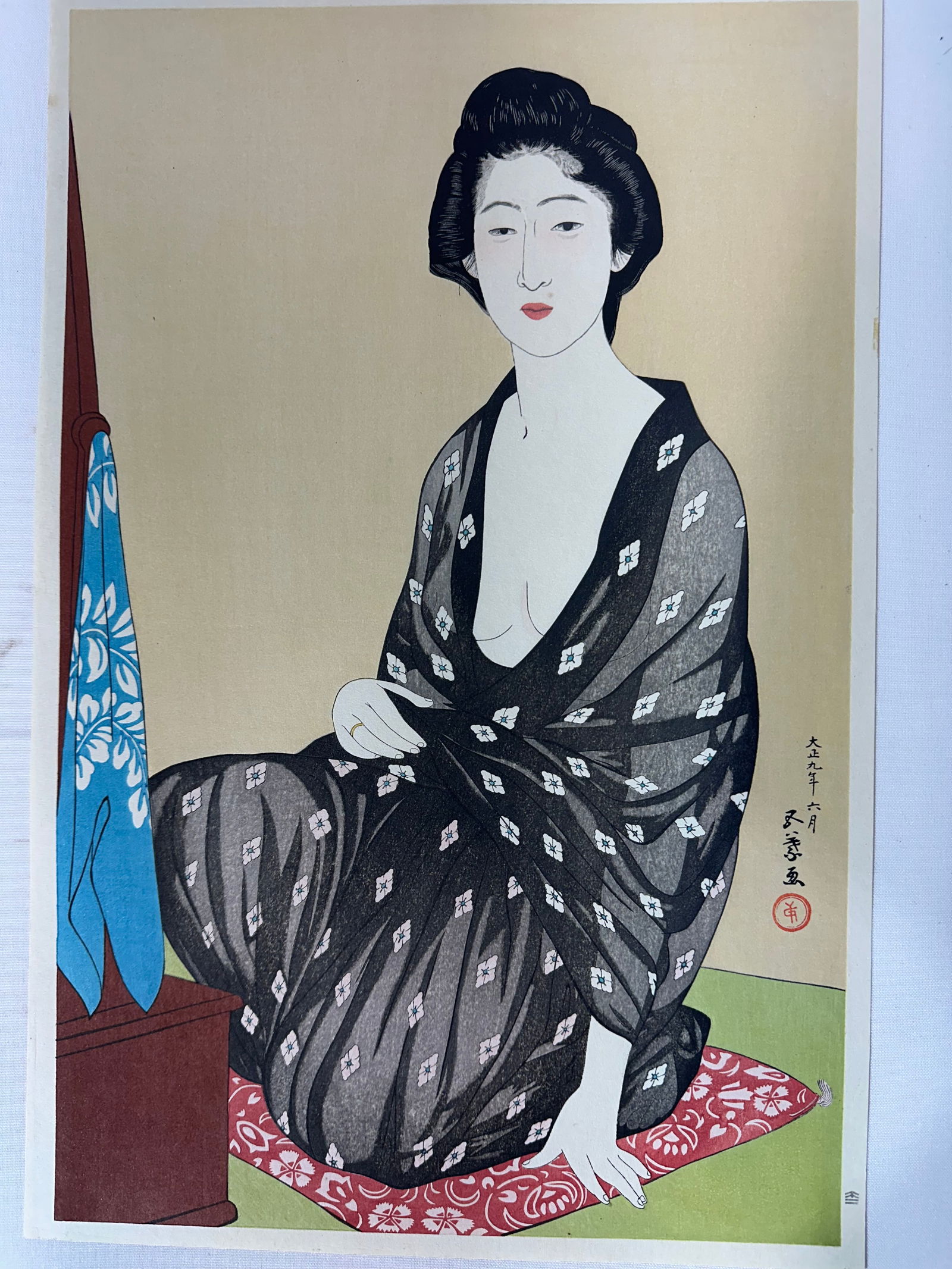 Goyo Hashiguchi, Hashiguchi Goyo (japanese, 1880-1921): Size: w 12” inch, H: 18 1/2” inch