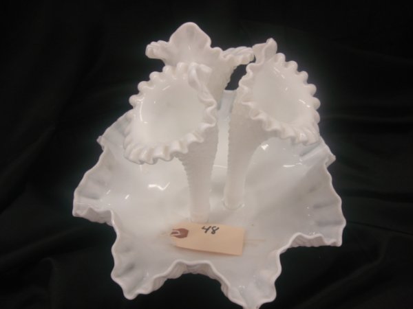 Milk Glass - Epergnes