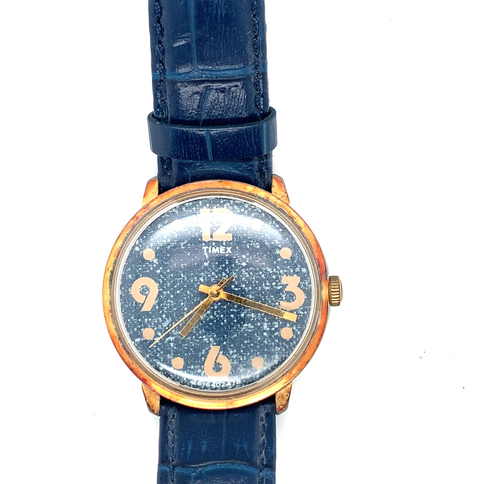 Vintage Timex Denim Dial Wrist Watch (1 of 3)