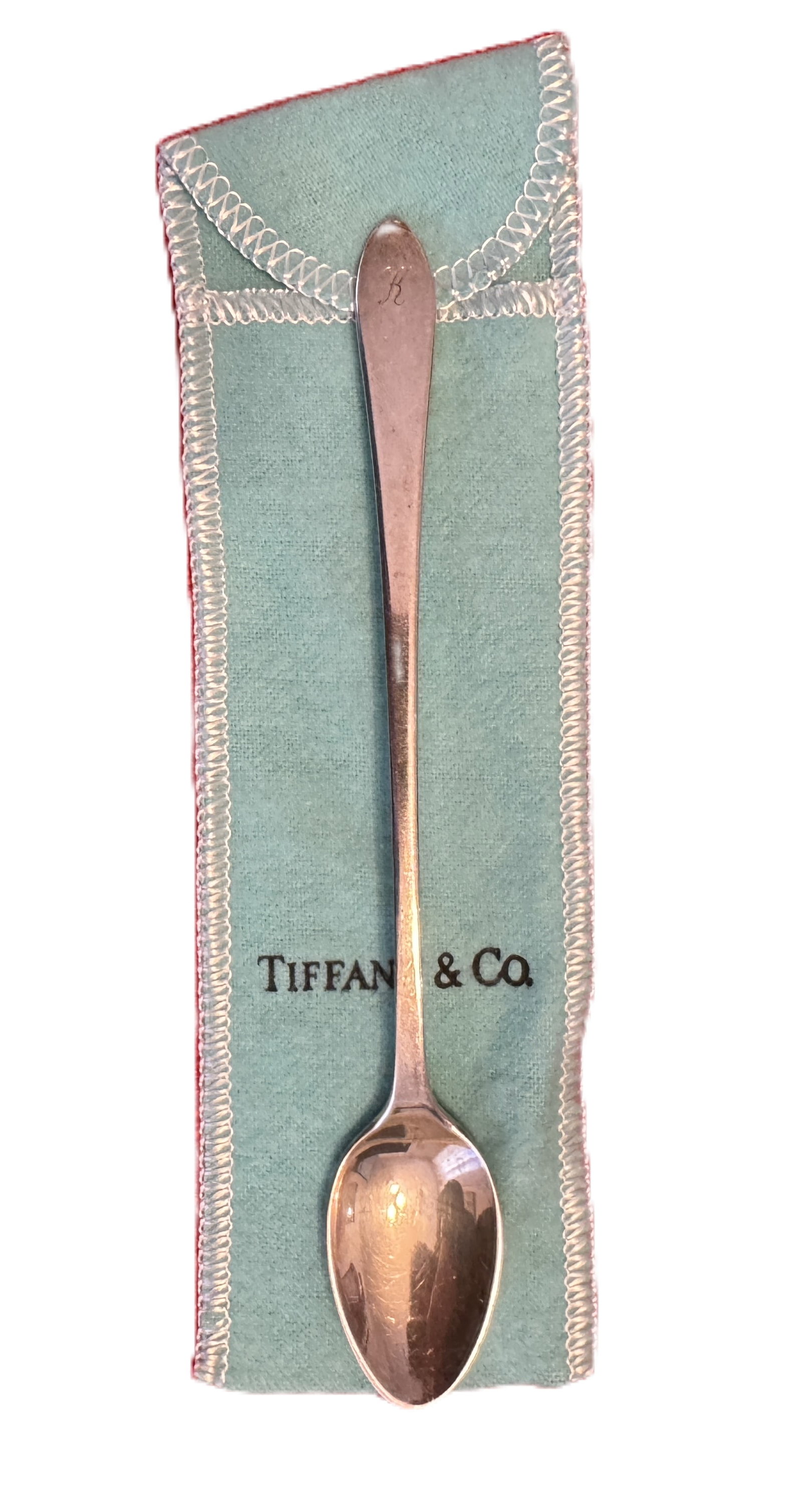 Tiffany & Co Elsa Peretti Sterling Silver Baby Spoon 1984 w/ Pouch, 29g (1 of 1)