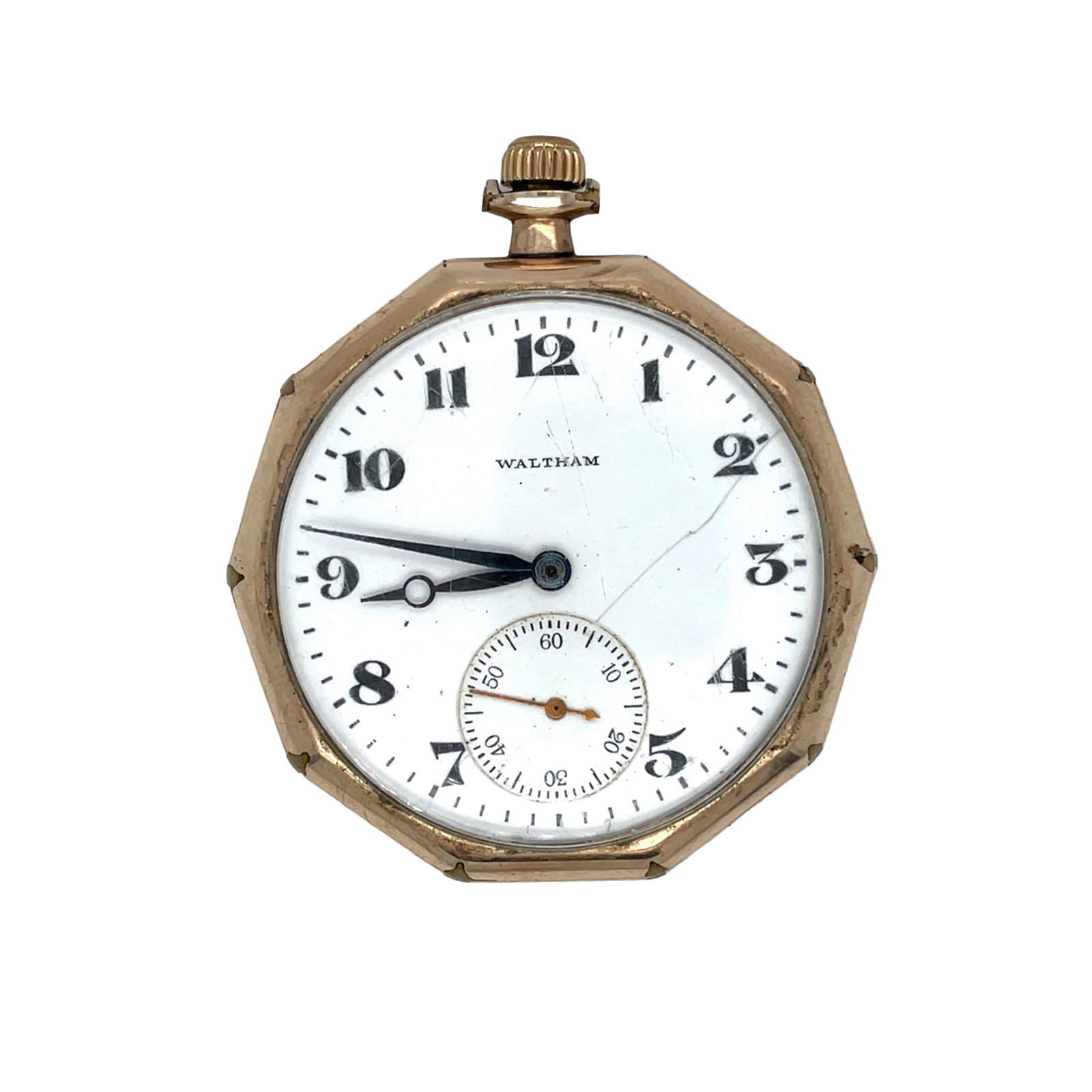 Waltham Decagonal 17J Gold-Filled Pocket Watch (1 of 5)