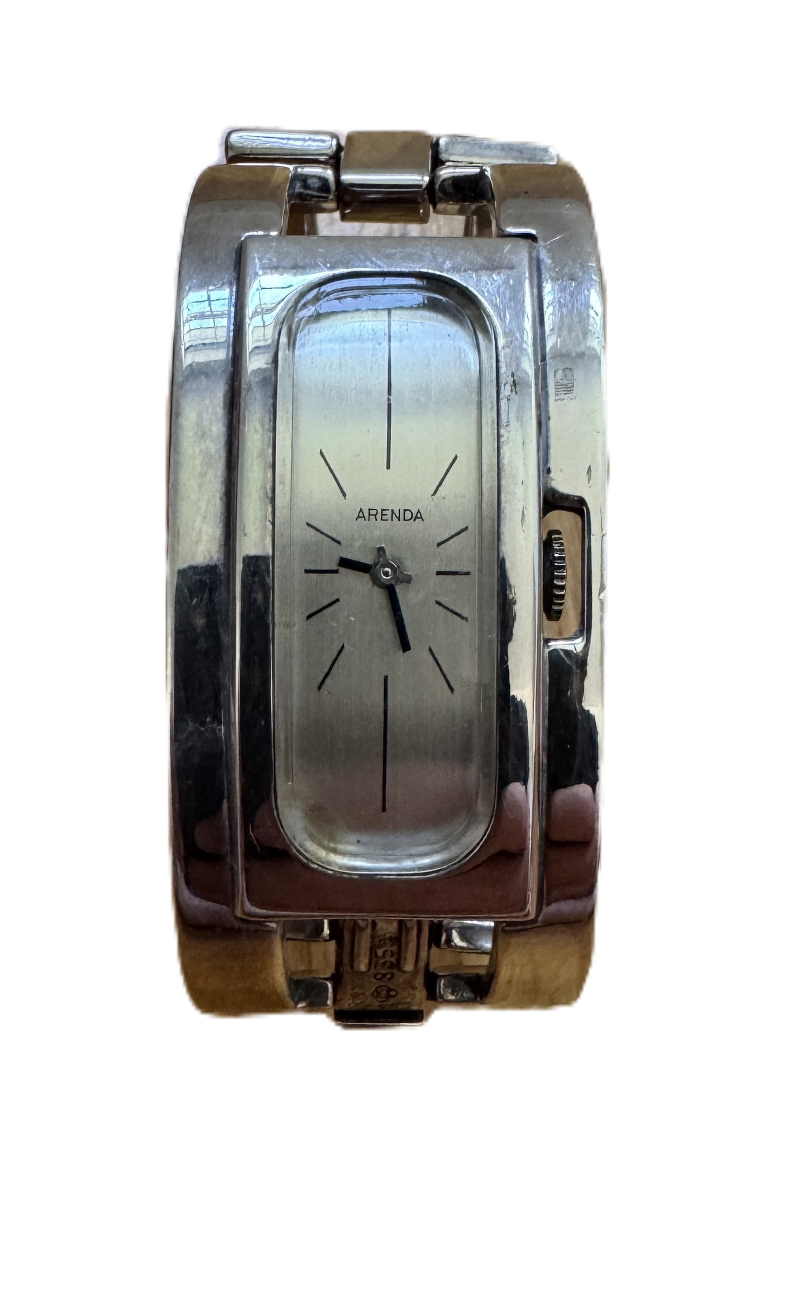 Arenda Silver Bangle Watch Bracelet – 800/835 Silver – Quartz Movement – 80.4g (1 of 5)