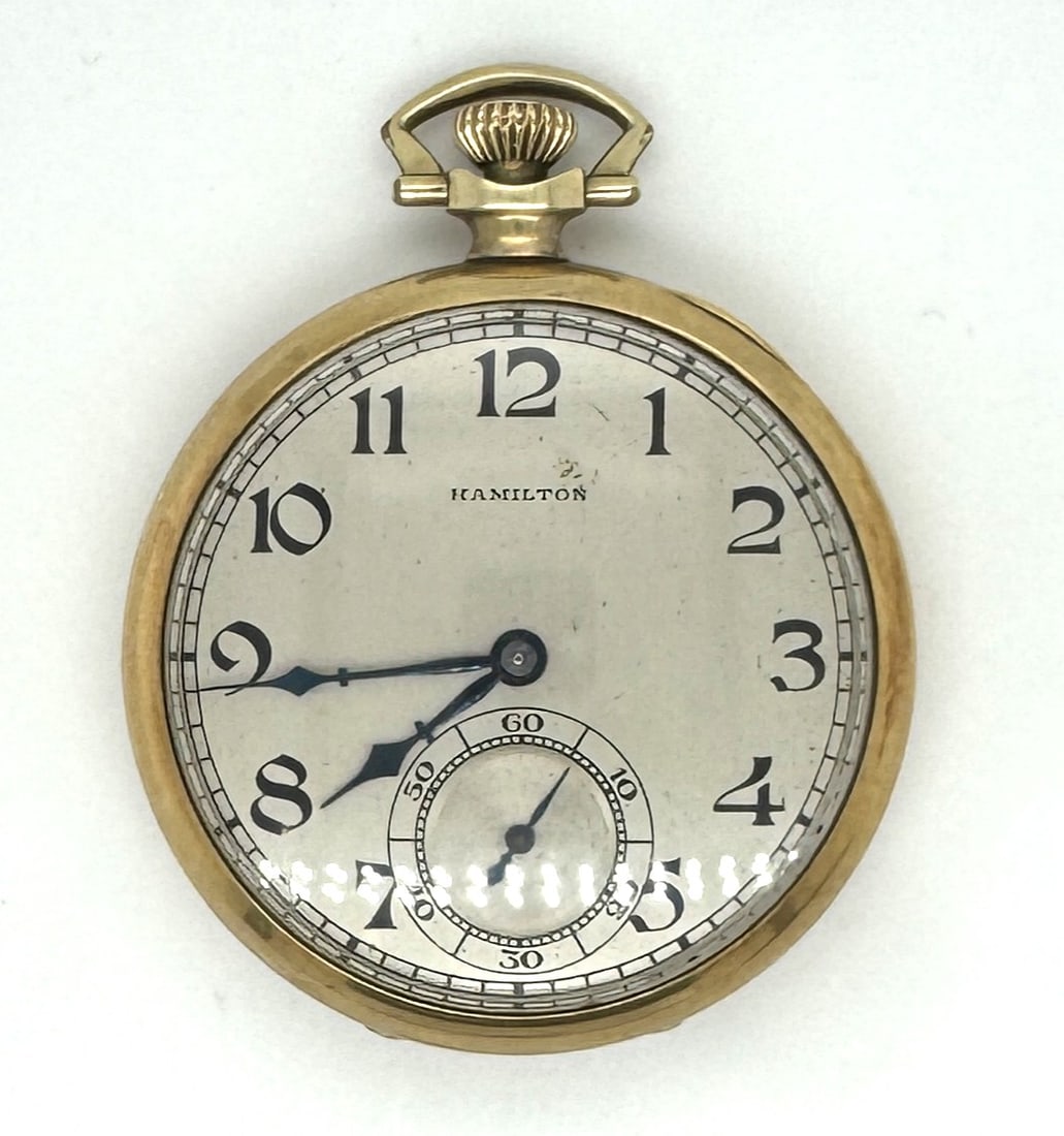 Hamilton Pocket Watch – 14K Gold Filled Case – Grade 902 – 19 Jewels: Hamilton Pocket Watch – 14K Gold Filled Case – Grade 902 – 19 Jewels Maker: Hamilton Watch Company Movement Grade: 902 Jewels: 19 Jewels Adjustment: Adjusted to 5