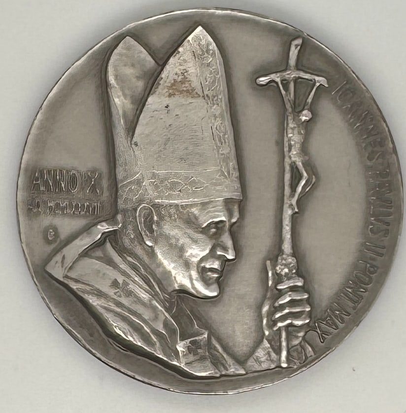 1988 Official Silver Medal of Pope John Paul II – Limited Edition 3375/6000 Original Packaging (1 of 5)