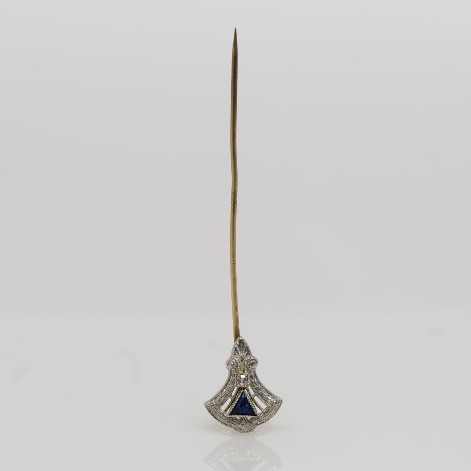Antique Sapphire Stick Pin in 14K Gold (1 of 7)