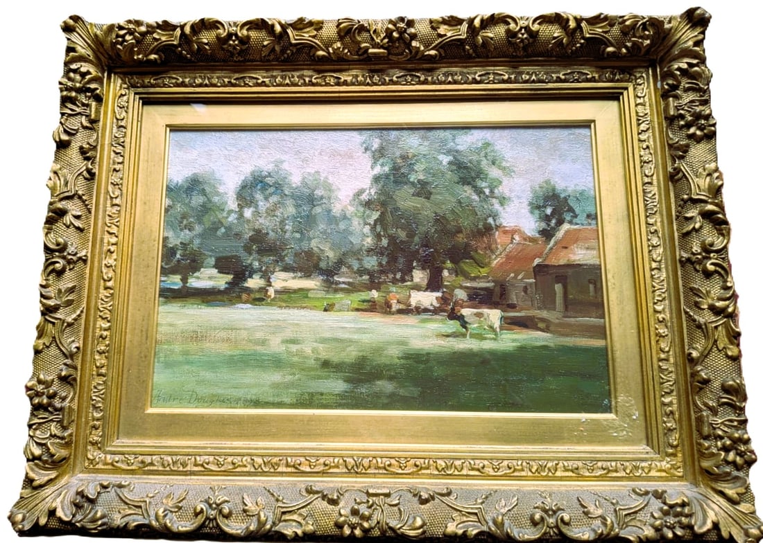 Framed Oil of Houston mill - Andrew Douglas RSA (1 of 4)