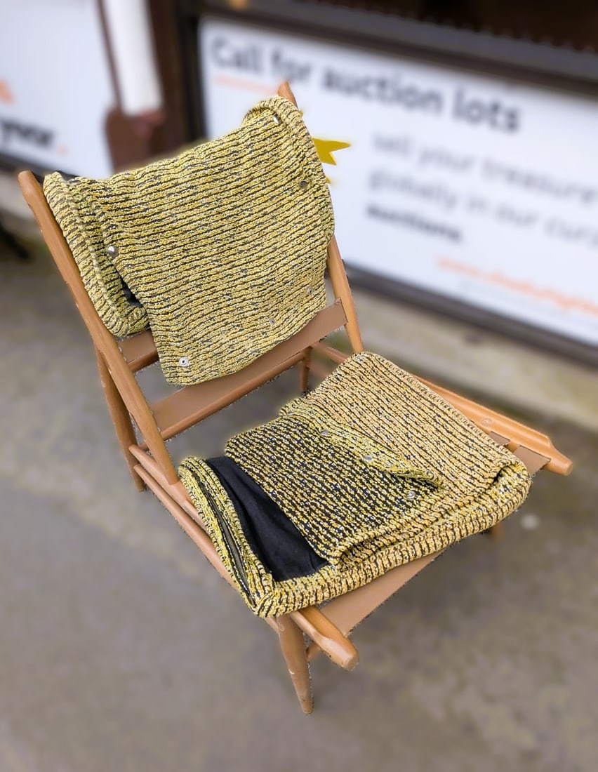 Rare Vintage Ercol 427 Easy Chair Frame: Original Frame and cushion covers - we have three available in the auction; each is a separate lot. 2 are in great condition, the third could do with one webbing repaired/tightened.