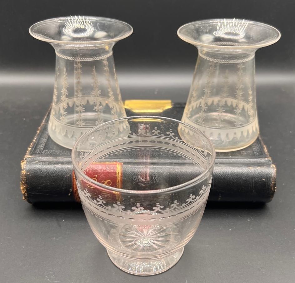 3 etched glass beakers (1 of 2)